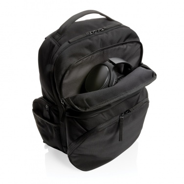 Logo trade promotional merchandise photo of: Swiss Peak AWARE™ RPET 15.6 inch commuter backpack