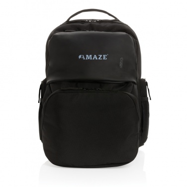 Logo trade corporate gifts picture of: Swiss Peak AWARE™ RPET 15.6 inch commuter backpack