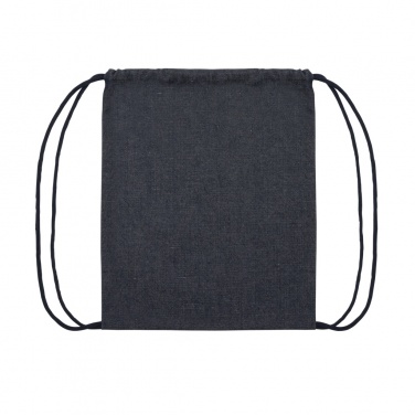Logotrade corporate gift picture of: Impact AWARE™ recycled denim drawstring backpack