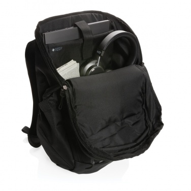 Logo trade promotional gifts image of: Swiss Peak AWARE™ RPET 15.6 inch business backpack