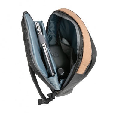 Logo trade promotional gifts image of: Impact AWARE™ 300D two tone deluxe 15.6" laptop backpack