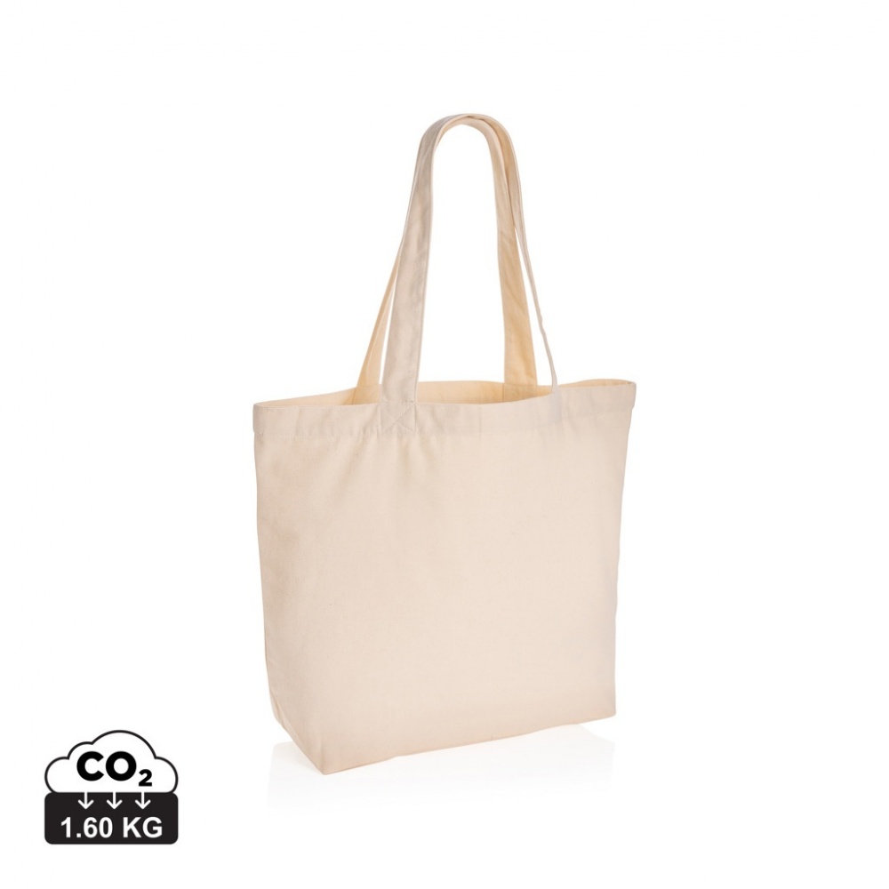 Logotrade business gifts photo of: Impact Aware™ 240 gsm rcanvas shopper w/pocket undyed