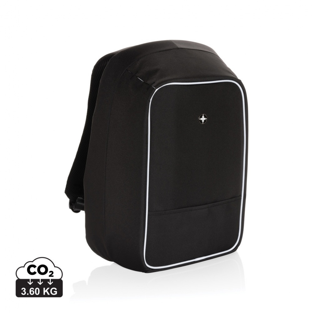 Logotrade promotional giveaway image of: Swiss Peak AWARE™ anti-theft 15.6" laptop backpack
