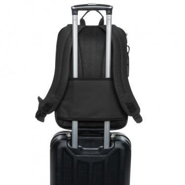 Logo trade promotional giveaways picture of: Armond AWARE™ RPET 15.6 inch deluxe laptop backpack