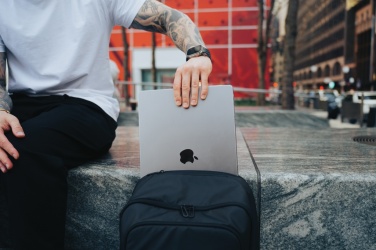 Logo trade advertising products picture of: Armond AWARE™ RPET 15.6 inch deluxe laptop backpack