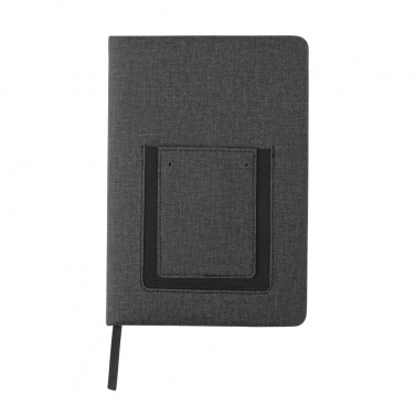 Logo trade promotional product photo of: Deluxe A5 Notebook with phone pocket