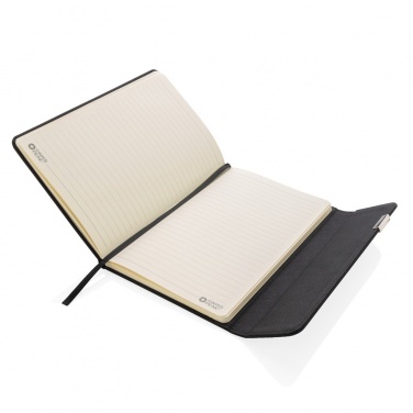 Logotrade promotional gift picture of: Swiss Peak deluxe A5 notebook and pen set