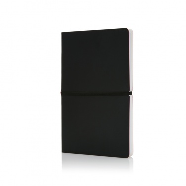 Logo trade promotional gifts picture of: Deluxe softcover A5 notebook