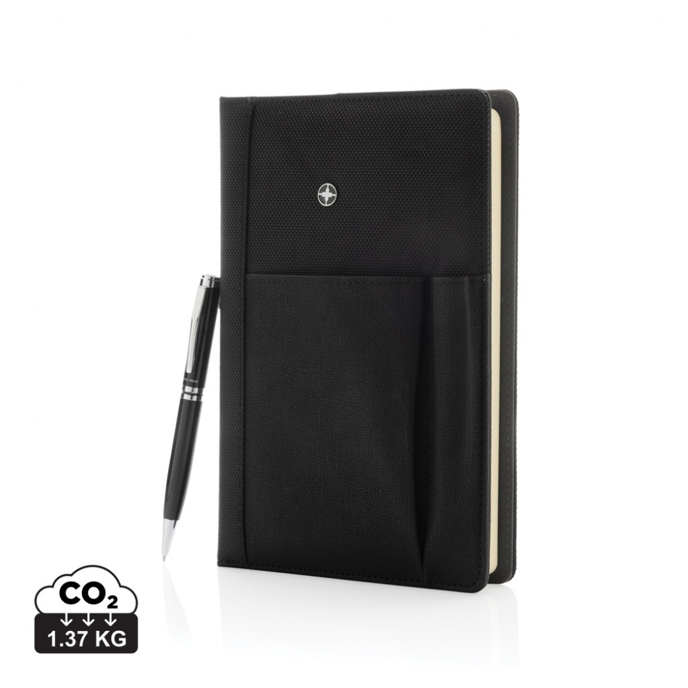 Logotrade promotional merchandise picture of: Refillable notebook and pen set