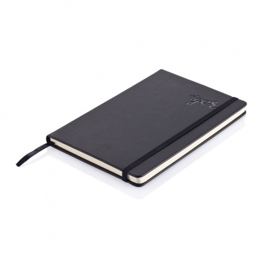 Logo trade advertising product photo of: Deluxe hardcover PU A5 notebook