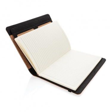 Logo trade promotional merchandise photo of: Deluxe cork portfolio A5 with pen