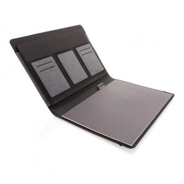 Logo trade promotional merchandise image of: Recycled leather A4 portfolio
