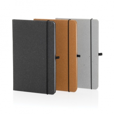 Logo trade promotional gift photo of: Recycled leather hardcover notebook A5
