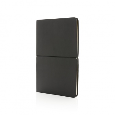 Logo trade promotional products image of: Modern deluxe softcover A5 notebook