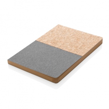 Logo trade promotional gift photo of: A5 cork & kraft notebook