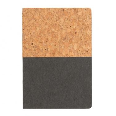 Logo trade promotional giveaways picture of: A5 cork & kraft notebook