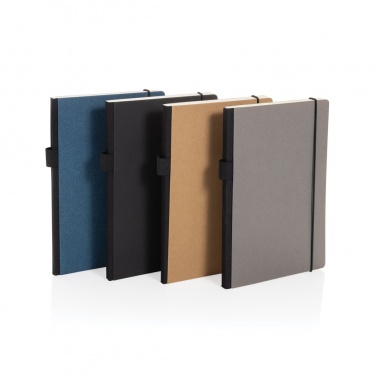 Logo trade promotional gift photo of: A5 deluxe kraft hardcover notebook