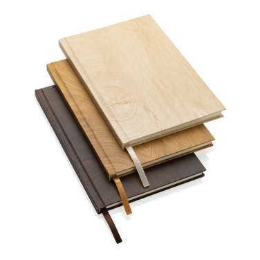 Logo trade business gift photo of: Kavana wood print A5 notebook