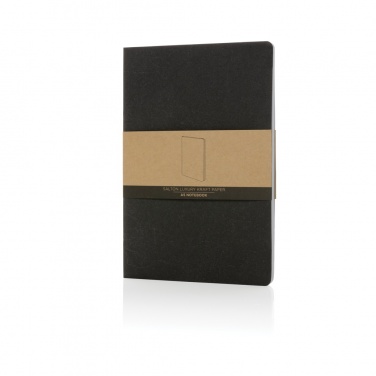 Logo trade promotional gift photo of: Salton A5 GRS certified recycled paper notebook