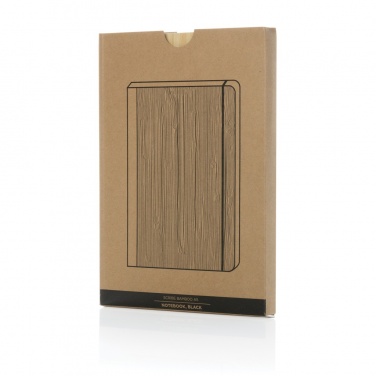 Logo trade corporate gifts image of: Scribe bamboo A5 Notebook