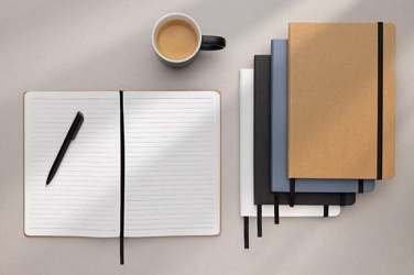 Logo trade advertising products picture of: Craftstone A5 recycled kraft and stonepaper notebook