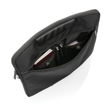 Logotrade corporate gift image of: Swiss Peak AWARE™ RPET Voyager 15.6" laptop sleeve