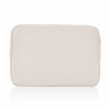 Logo trade business gifts image of: Laluka AWARE™ recycled cotton 15.6 inch laptop sleeve