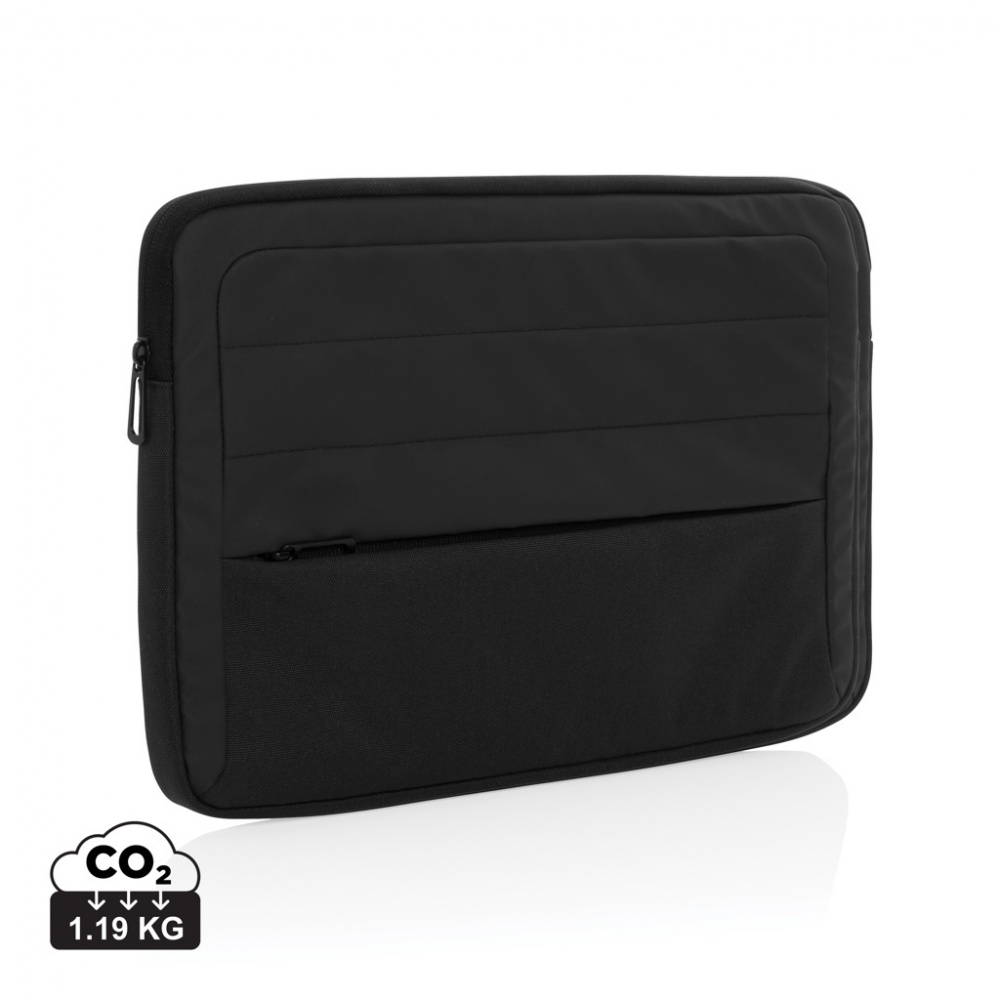 Logo trade promotional gifts picture of: Armond AWARE™ RPET 15.6 inch laptop sleeve