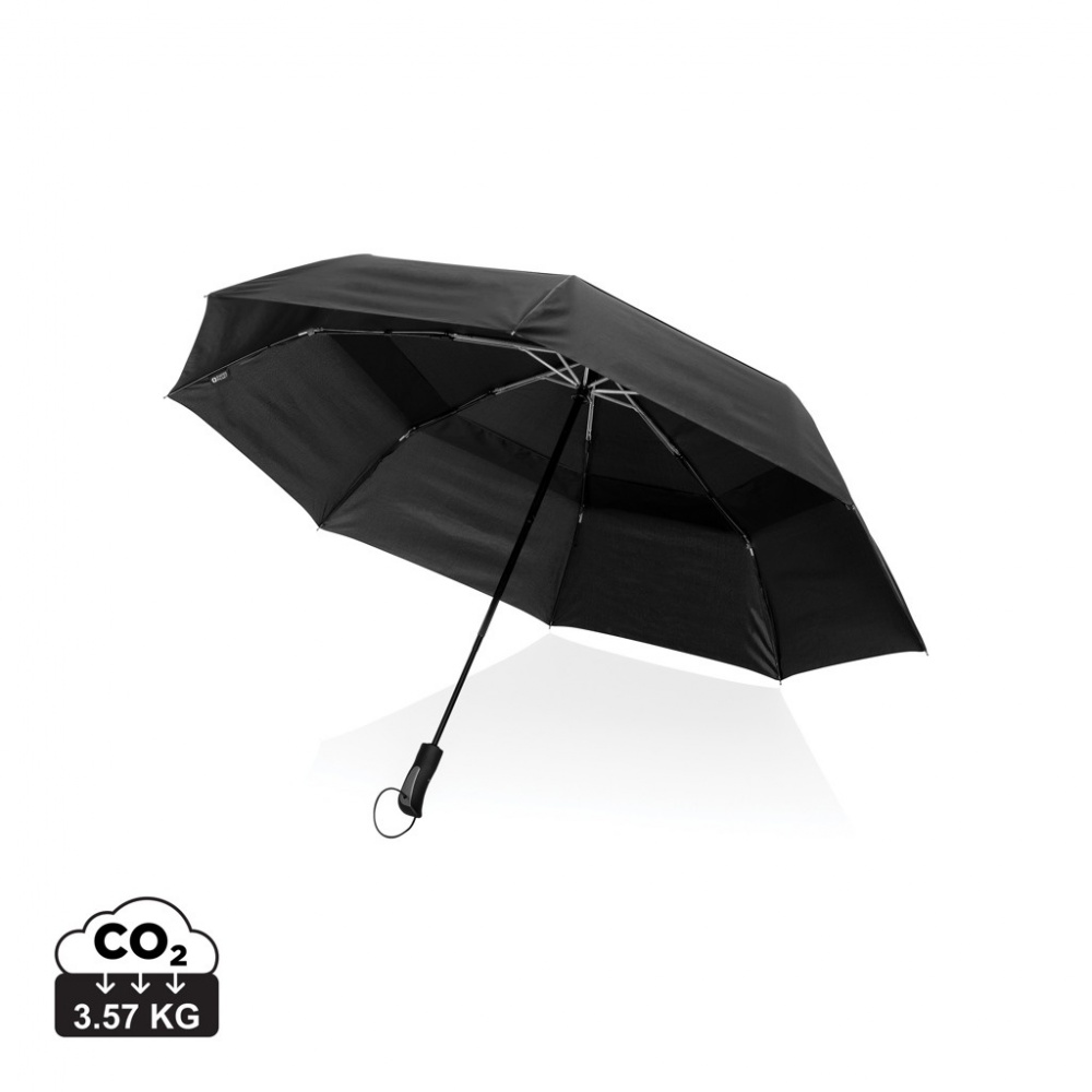 Logo trade business gift photo of: Swiss Peak Aware™ Tornado 27” pocket storm umbrella