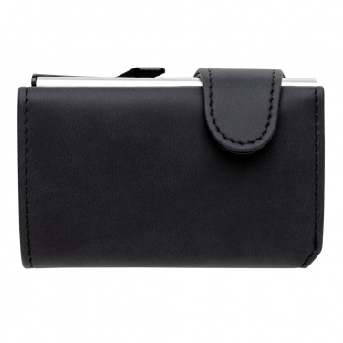 Logo trade promotional items picture of: Standard aluminium RFID cardholder with PU wallet