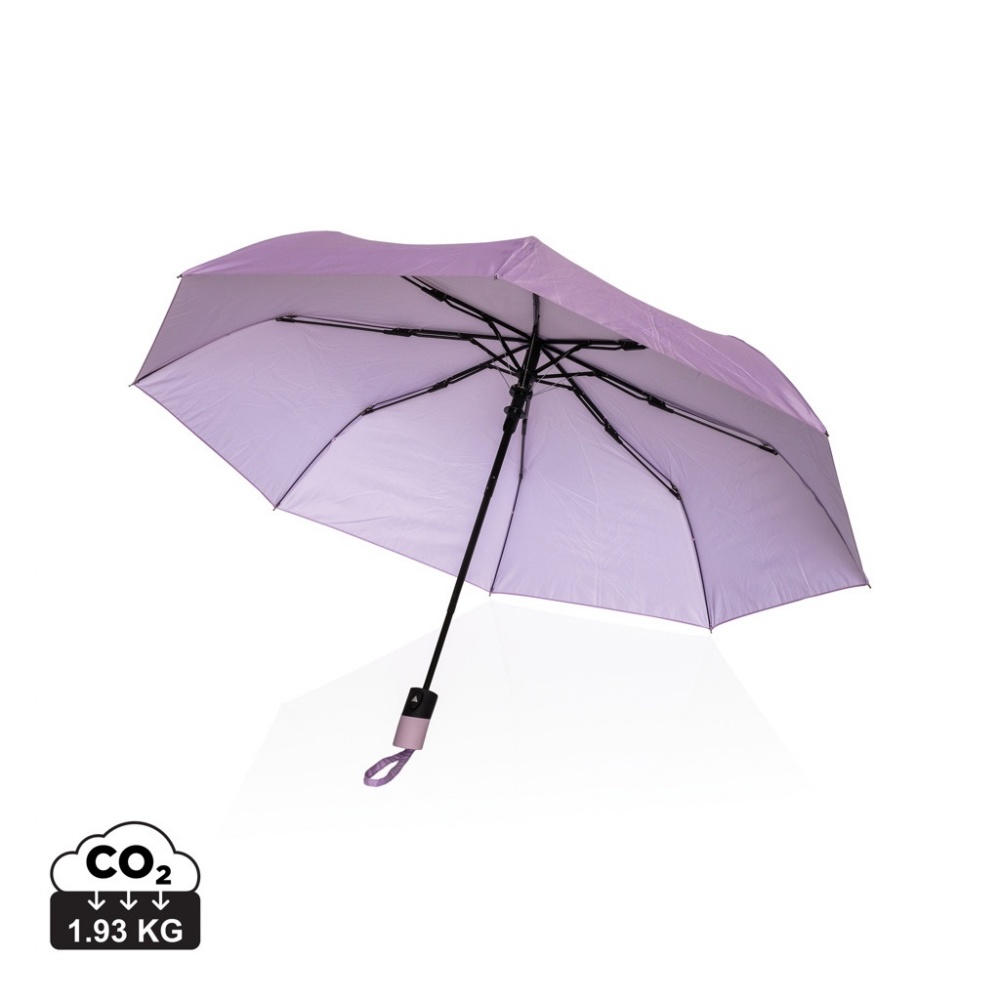 Logo trade promotional products image of: 21" Impact AWARE™ 190T mini auto open umbrella