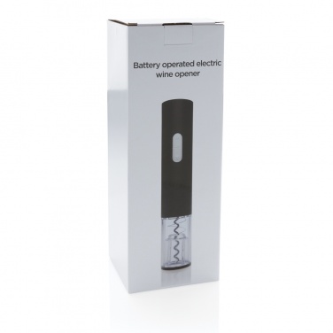 Logo trade promotional merchandise image of: Electric wine opener - battery operated