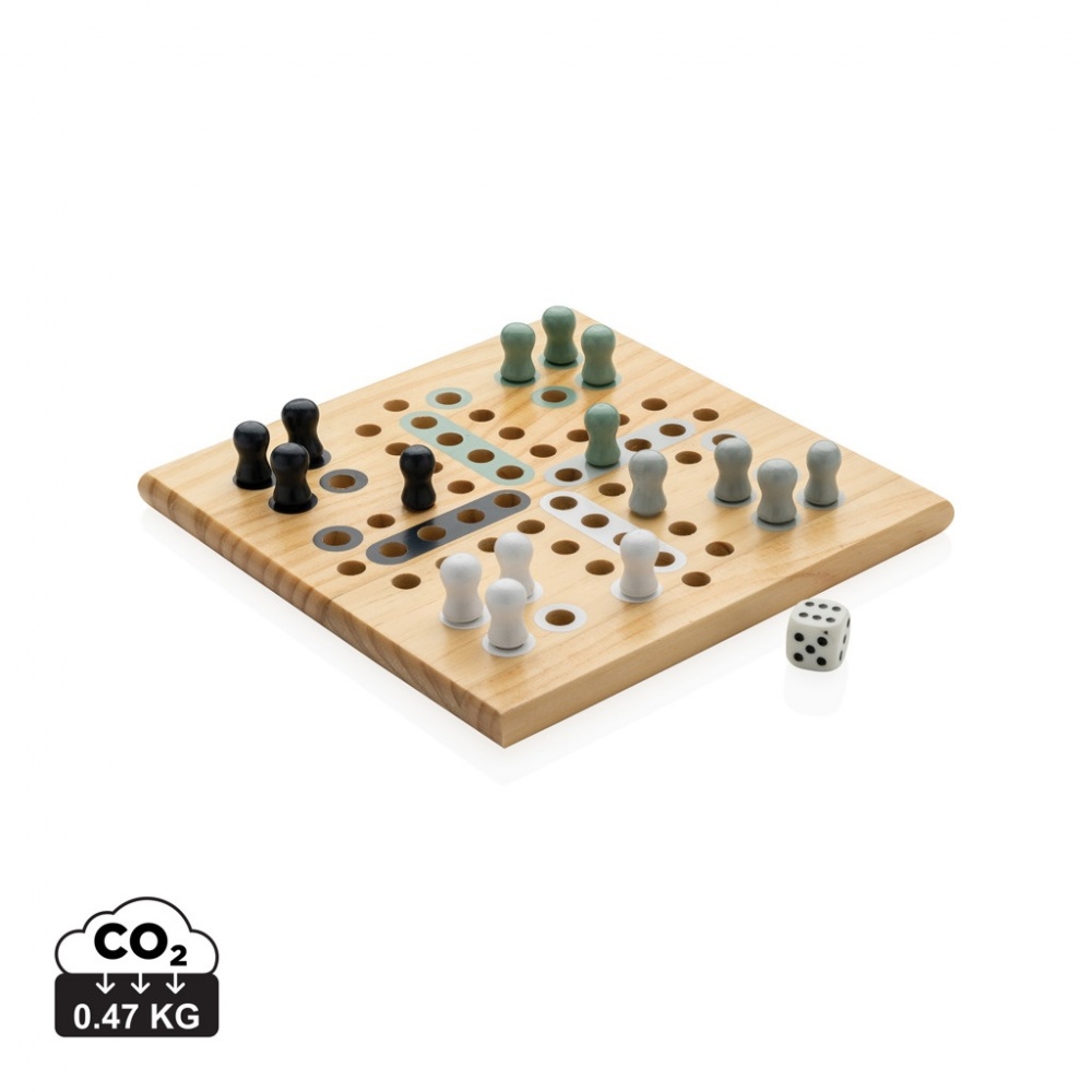 Logo trade promotional items picture of: Claire wooden Ludo game
