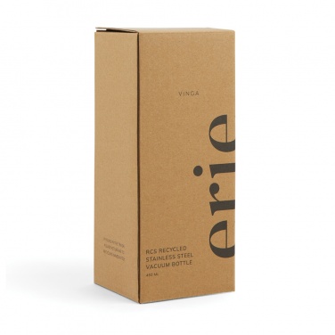 Logo trade advertising products picture of: VINGA Erie RCS steel vacuum bottle 450 ML