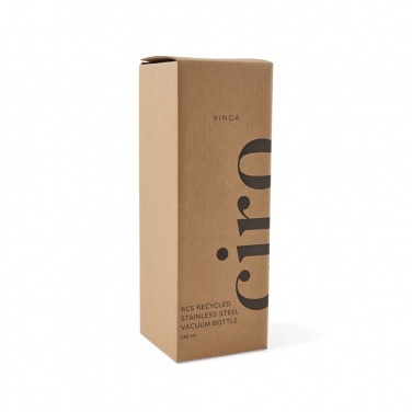 Logotrade promotional products photo of: VINGA Ciro RCS recycled vacuum bottle 580ml