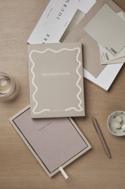 Logotrade advertising product picture of: VINGA Thankfulness GRS recycled paper journal