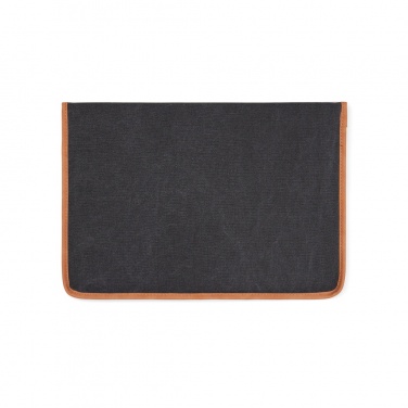 Logo trade promotional giveaways image of: VINGA Bosler GRS recycled canvas 14" laptop sleeve