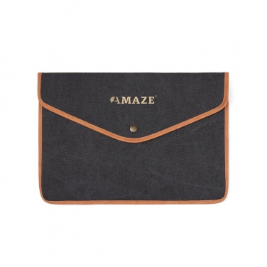 Logo trade advertising products picture of: VINGA Bosler GRS recycled canvas 16" laptop sleeve