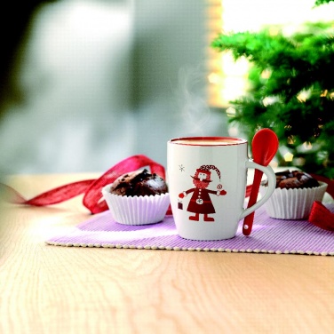 Logo trade promotional gifts picture of: Mug with spoon 250ml