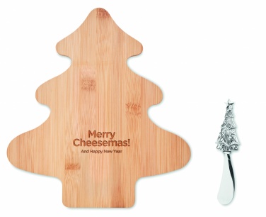 Logo trade promotional gifts image of: Cheese board set in bamboo Essen
