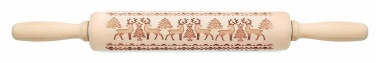 Logo trade promotional giveaways image of: Christmas pastry wooden rolling
