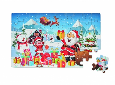 Logo trade promotional merchandise photo of: Wooden Christmas puzzle