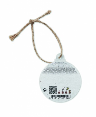 Logotrade promotional product picture of: Seed paper Xmas ornament