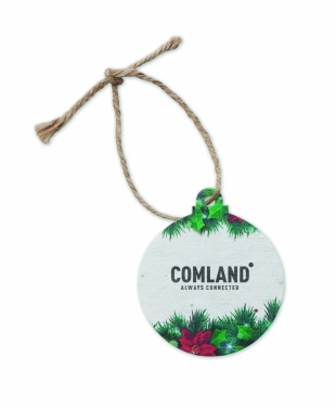 Logotrade promotional gift picture of: Seed paper Xmas ornament