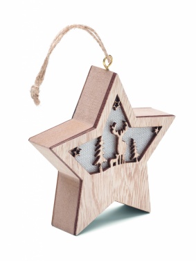 Logotrade corporate gift picture of: MDF star with light