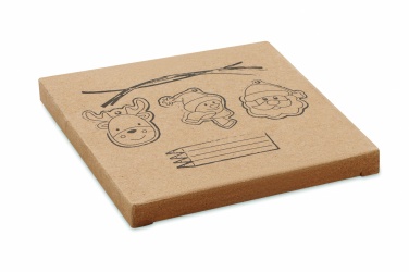 Logotrade promotional product image of: Drawing wooden ornaments set