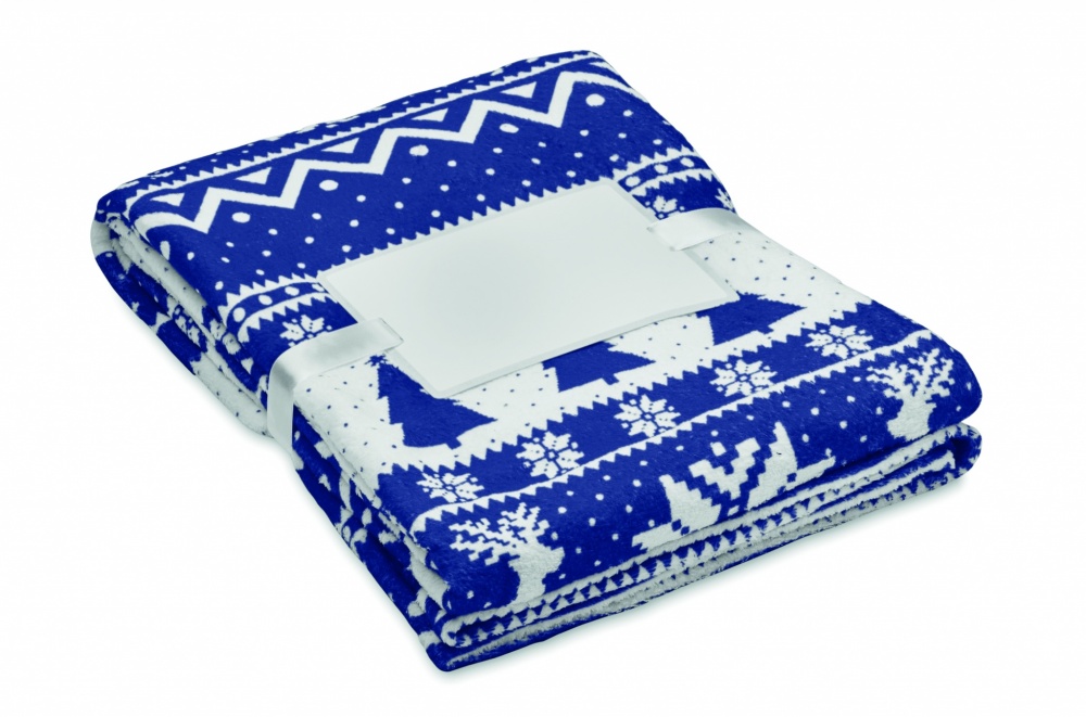 Logo trade promotional items image of: RPET fleece blanket 190 gr/m²