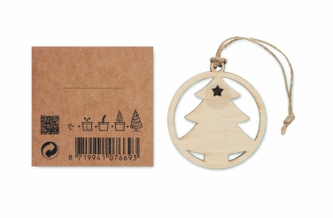 Logotrade promotional product image of: Wooden tree shape hanger