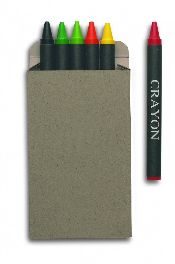 Logotrade advertising product image of: Carton of 6 wax crayons