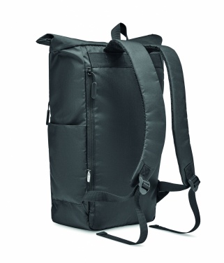 Logo trade promotional items picture of: 300D RPET rolltop backpack